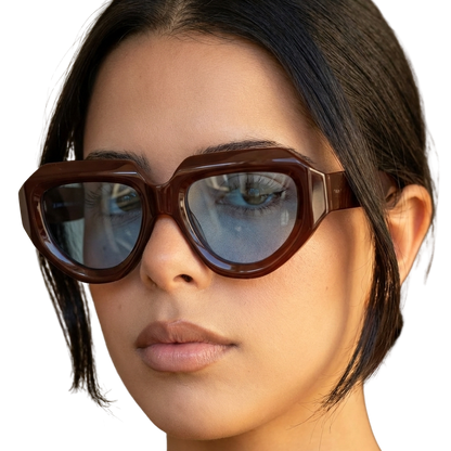 Gafas de Sol "La Rubis" – Oversize Burdeos