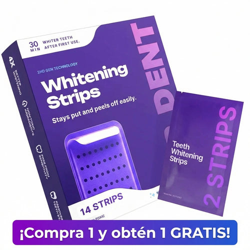 2x1 MilkyStrips® - Tiras Blanqueadoras Dentales Púrpura