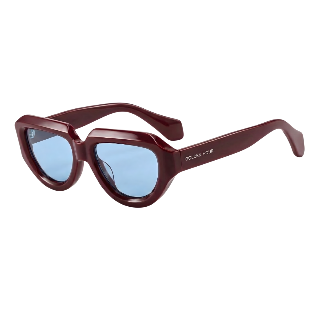 Gafas de Sol "La Rubis" – Oversize Burdeos