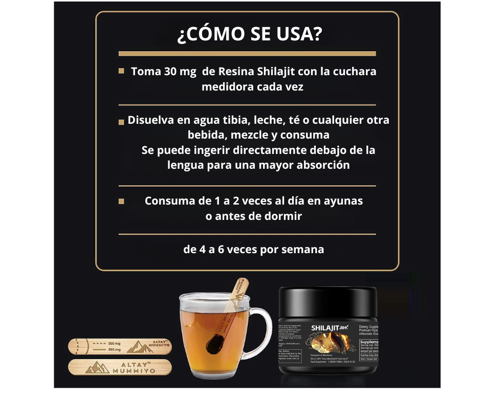 Shilajit Resina – Energía Natural, Vitalidad y Enfoque Mental-30gms